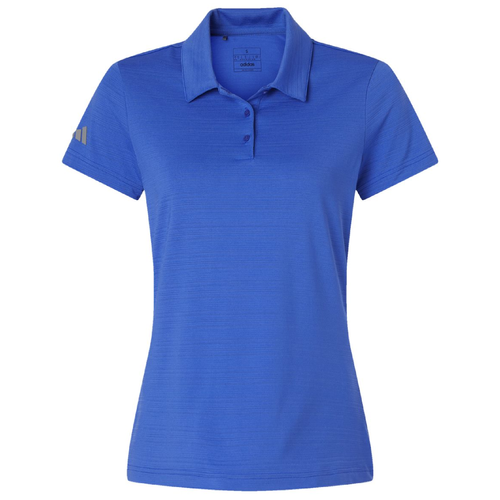 Ladies Adidas Textured Stripe Polo image thumbnail