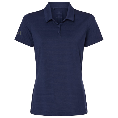 Ladies Adidas Textured Stripe Polo image thumbnail