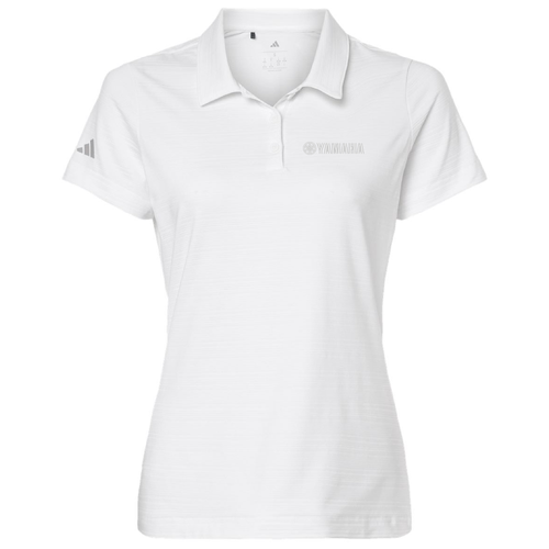Ladies Adidas Textured Stripe Polo image thumbnail
