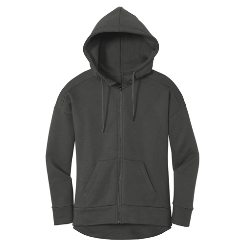Ladies District® Perfect Weight® Fleece Drop Shoulder Full-Zip Hoodie image thumbnail