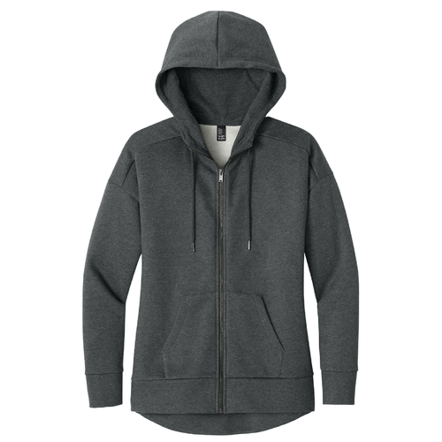 Ladies District® Perfect Weight® Fleece Drop Shoulder Full-Zip Hoodie image thumbnail