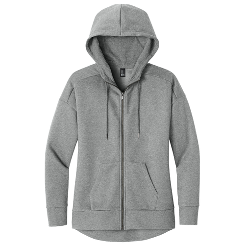 Ladies District® Perfect Weight® Fleece Drop Shoulder Full-Zip Hoodie image thumbnail