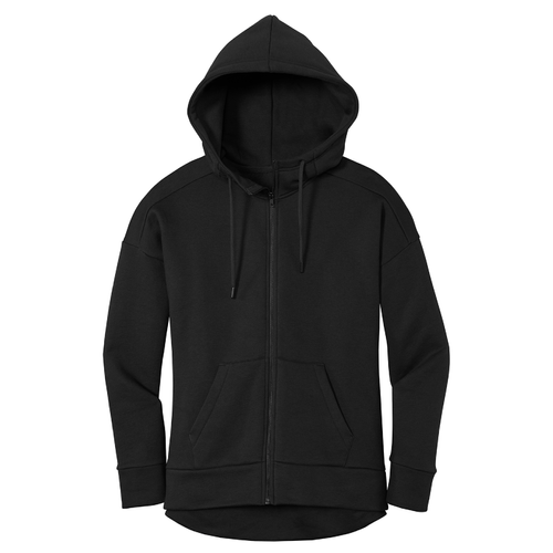 Ladies District® Perfect Weight® Fleece Drop Shoulder Full-Zip Hoodie image thumbnail