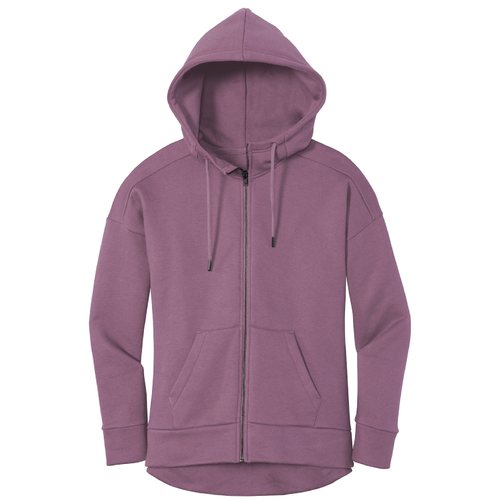 Ladies District® Perfect Weight® Fleece Drop Shoulder Full-Zip Hoodie image thumbnail