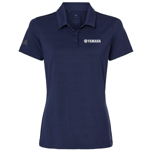 Ladies Adidas Textured Stripe Polo image thumbnail
