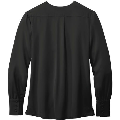 Ladies Brooks Brothers Open-Neck Satin Blouse image thumbnail