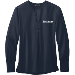 Image of Ladies Brooks Brothers Open-Neck Satin Blouse