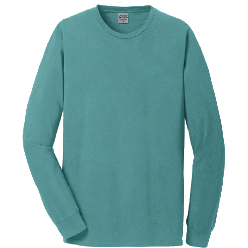 Unisex Port & Company Beach Wash Garment Dyef Long Sleeve T-Shirt image thumbnail
