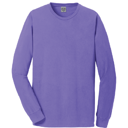 Unisex Port & Company Beach Wash Garment Dyef Long Sleeve T-Shirt image thumbnail