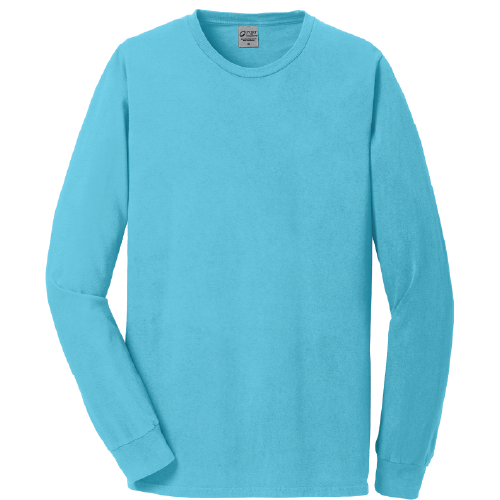 Unisex Port & Company Beach Wash Garment Dyef Long Sleeve T-Shirt image thumbnail
