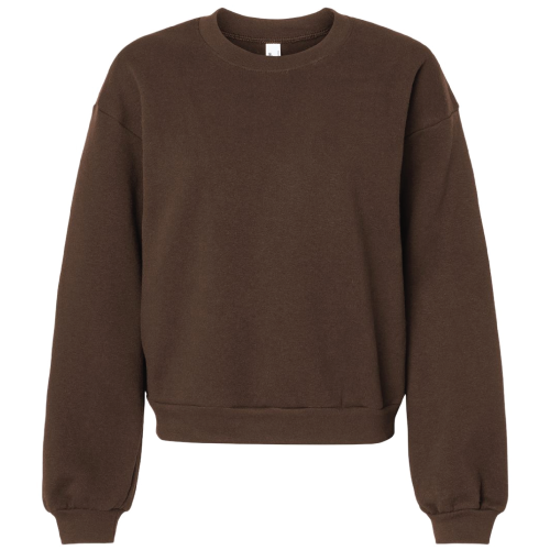 Ladies American Apparel ReFlex Fleece Crewneck Sweatshirt image thumbnail