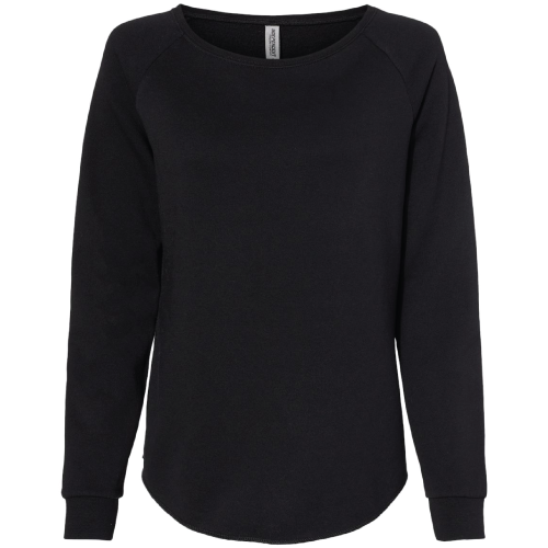 Ladies Independent Trading Co. California Wave Wash Crewneck Sweatshirt image thumbnail