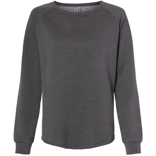 Ladies Independent Trading Co. California Wave Wash Crewneck Sweatshirt image thumbnail