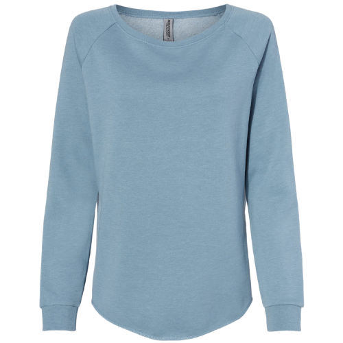 Ladies Independent Trading Co. California Wave Wash Crewneck Sweatshirt image thumbnail