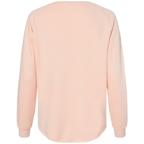 Ladies Independent Trading Co. California Wave Wash Crewneck Sweatshirt image thumbnail