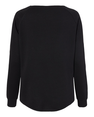Ladies Independent Trading Co. California Wave Wash Crewneck Sweatshirt image thumbnail