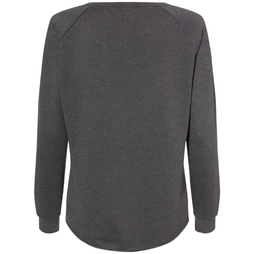 Ladies Independent Trading Co. California Wave Wash Crewneck Sweatshirt image thumbnail