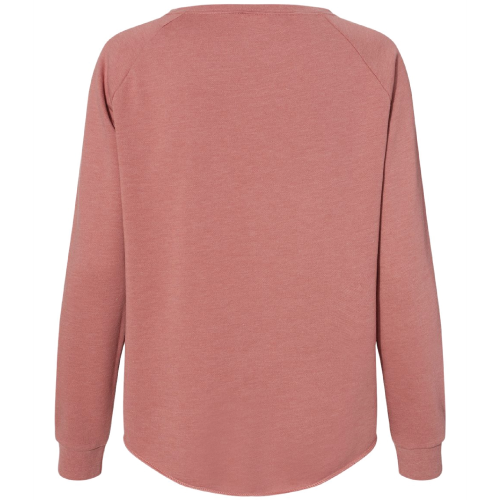 Ladies Independent Trading Co. California Wave Wash Crewneck Sweatshirt image thumbnail