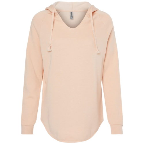 Ladies Independent Trading Co. Lightweight California Wave Wash Hoodie image thumbnail