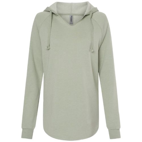 Ladies Independent Trading Co. Lightweight California Wave Wash Hoodie image thumbnail