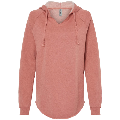 Ladies Independent Trading Co. Lightweight California Wave Wash Hoodie image thumbnail