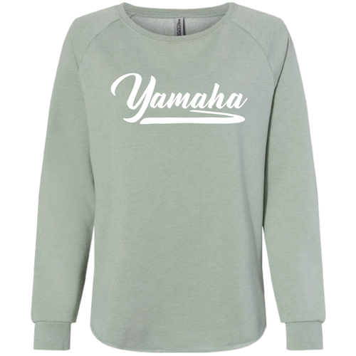Ladies Independent Trading Co. California Wave Wash Crewneck Sweatshirt image thumbnail