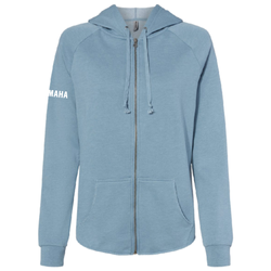 Image of Ladies Independent Trading Co. California Wave Wash Full-Zip Hoodie