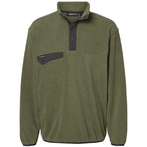 Men's Dri Duck Brooks Sherpa Mountain 1/4 Button Up Fleeve Pullover image thumbnail