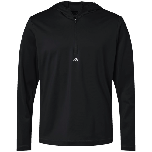 Men's Adidas Lightweight Performance 1/4 Zip Hoodie Pullover image thumbnail