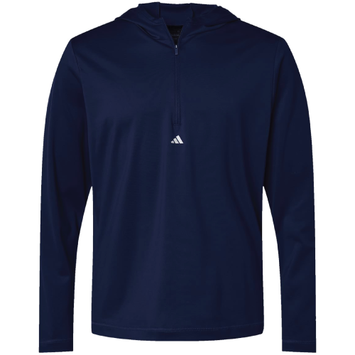 Men's Adidas Lightweight Performance 1/4 Zip Hoodie Pullover image thumbnail