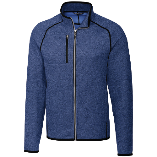 Men's Cutter & Buck Mainsail Sweater-Knit Full Zip Jacket image thumbnail
