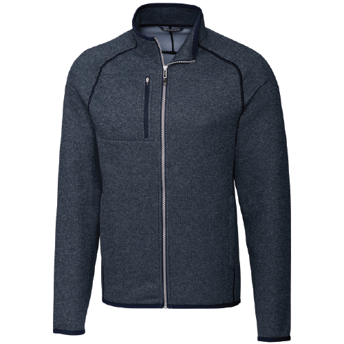 Men's Cutter & Buck Mainsail Sweater-Knit Full Zip Jacket image thumbnail