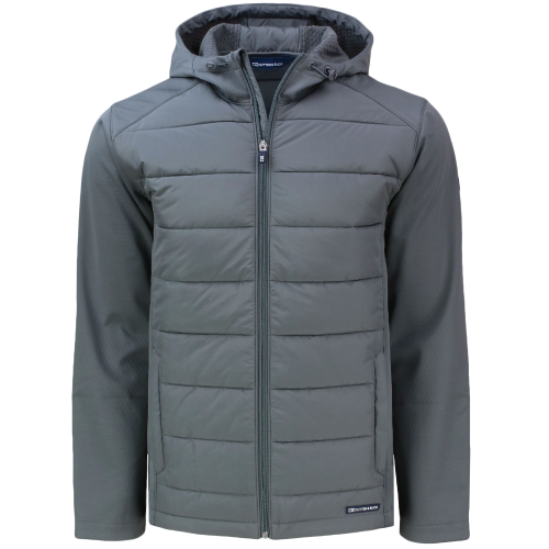 Men's Cutter & Buck Evoke Hybrid Softshell Full Zip Jacket image thumbnail