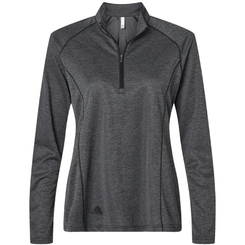 Ladies Adidas Space Dyed 1/4 Zip Pullover image thumbnail