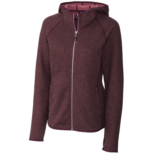 Ladies Cutter & Buck Mainsail Sweater-Knit Full Zip Jacket image thumbnail