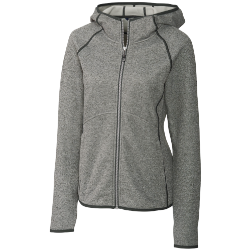 Ladies Cutter & Buck Mainsail Sweater-Knit Full Zip Jacket image thumbnail