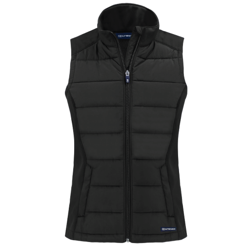 Ladies Cutter & Buck Evoke Hybrid Softshell Recycled Full Zip Vest image thumbnail