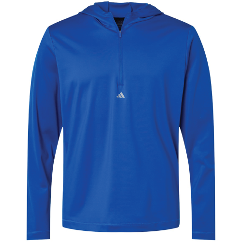 Men's Adidas Lightweight Performance Hooded 1/4 Zip image thumbnail