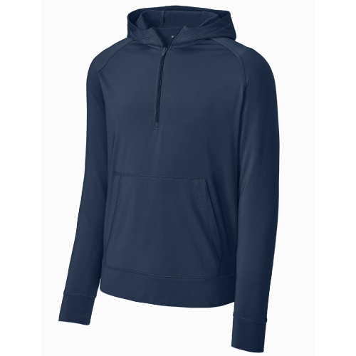 Men's Sportek Wick Stretch 1/2 Zip Hoodie image thumbnail