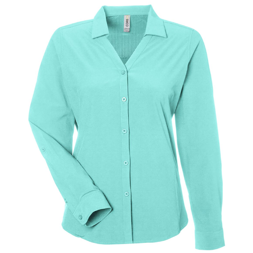 Ladies CORE365 Ultra UVP® Long-Sleeve Marina Shirt image thumbnail