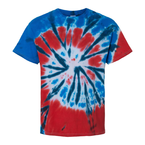 Unisex S/S Multi Color Tie Dye Tee image thumbnail