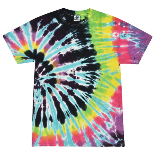 Unisex S/S Multi Color Tie Dye Tee image thumbnail