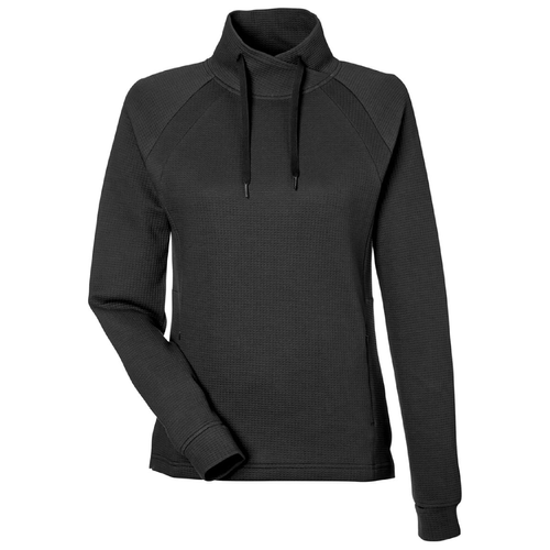 Ladies North End Rhythm Waffle Cross-Neck Pullover image thumbnail