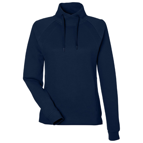 Ladies North End Rhythm Waffle Cross-Neck Pullover image thumbnail