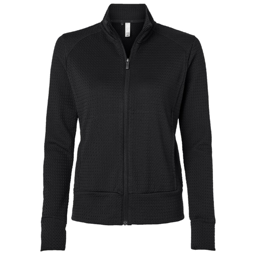 Ladies Adidas Ultimate365 Textured Full-Zip Jacket image thumbnail