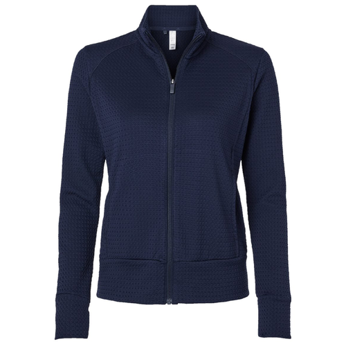 Ladies Adidas Ultimate365 Textured Full-Zip Jacket image thumbnail