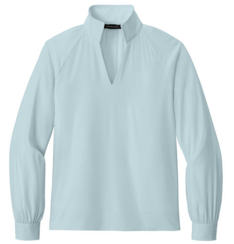 Ladies Mercer+Mettle Long Sleeve Buttery Soft Popover Blouse image thumbnail