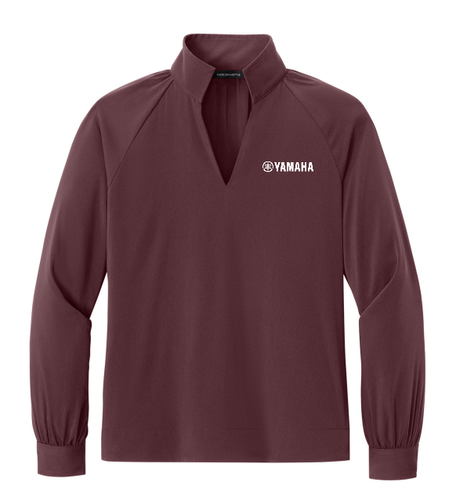 Ladies Mercer+Mettle Long Sleeve Buttery Soft Popover Blouse image thumbnail