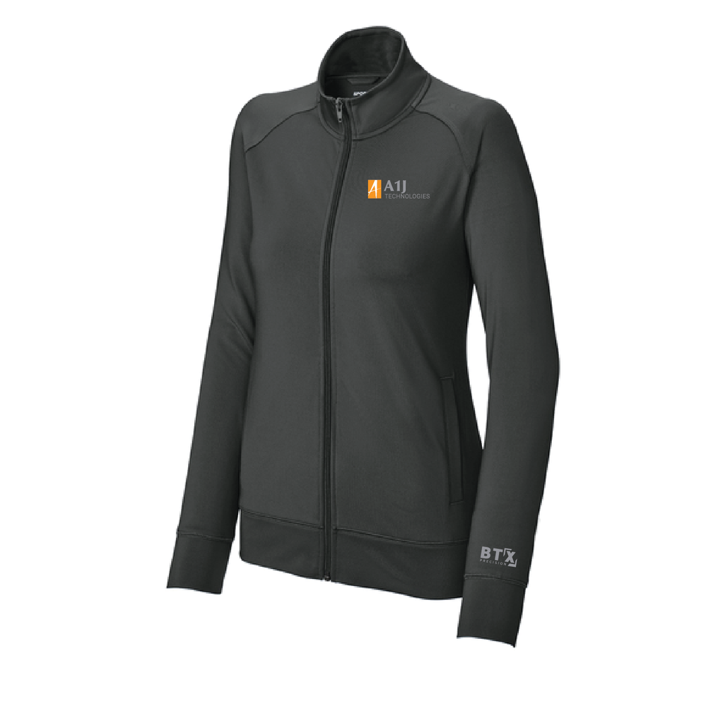 A1J - Sport-Tek Ladies Sport-Wick Stretch Full-Zip Cadet Jacket LST857 primary image