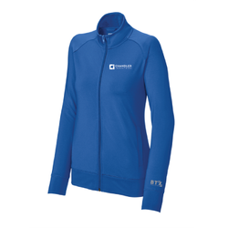 Image of Chandler - Sport-Tek Ladies Sport-Wick Stretch Full-Zip Cadet Jacket LST857 